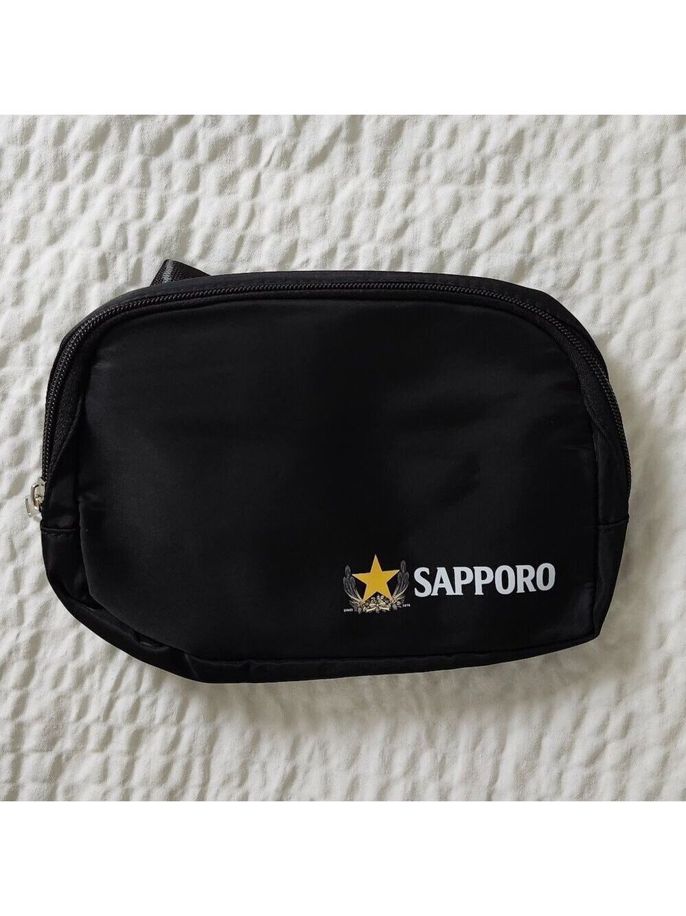 SAPPORO Waist Bag BNIP Black Belt Bag One Size Fits Most Gold Star